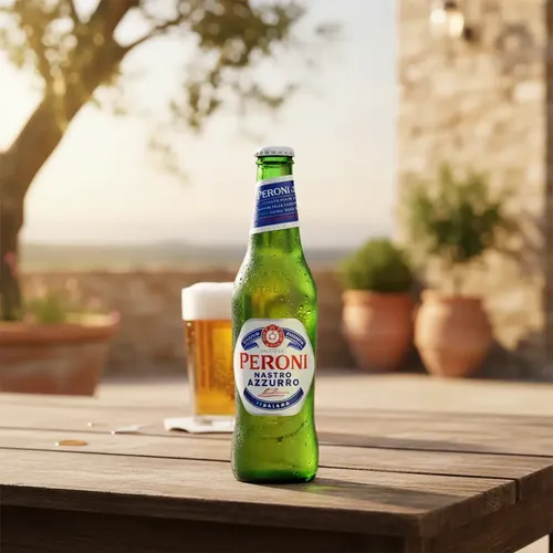 Cervezas Asahi y Peroni